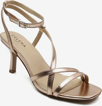 Celena Strap sandal 'Chia' in Gold