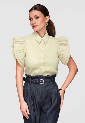 Ombre Blouse in Green