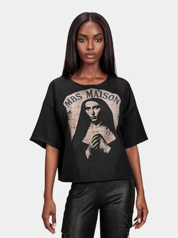 Made By Society Shirt 'Dark Matter T-Shirt - T27932' in Black: front