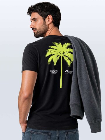 Neverless Shirt 'Palme' in Black