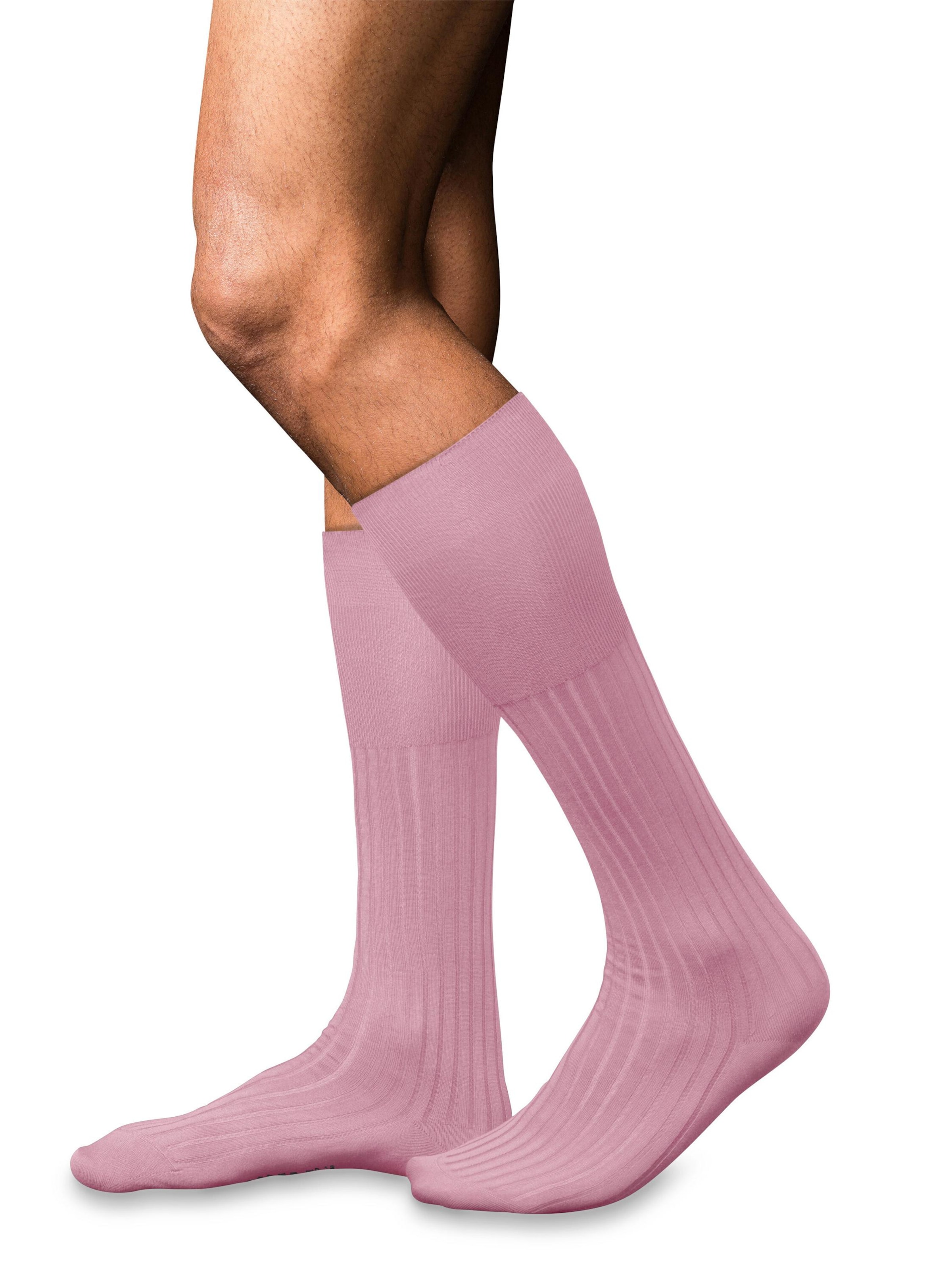 FALKE Knee High Socks 'No. 13 Finest Piuma Cotton' in Pink