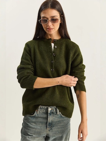 Bianco Lucci Pullover in Grün