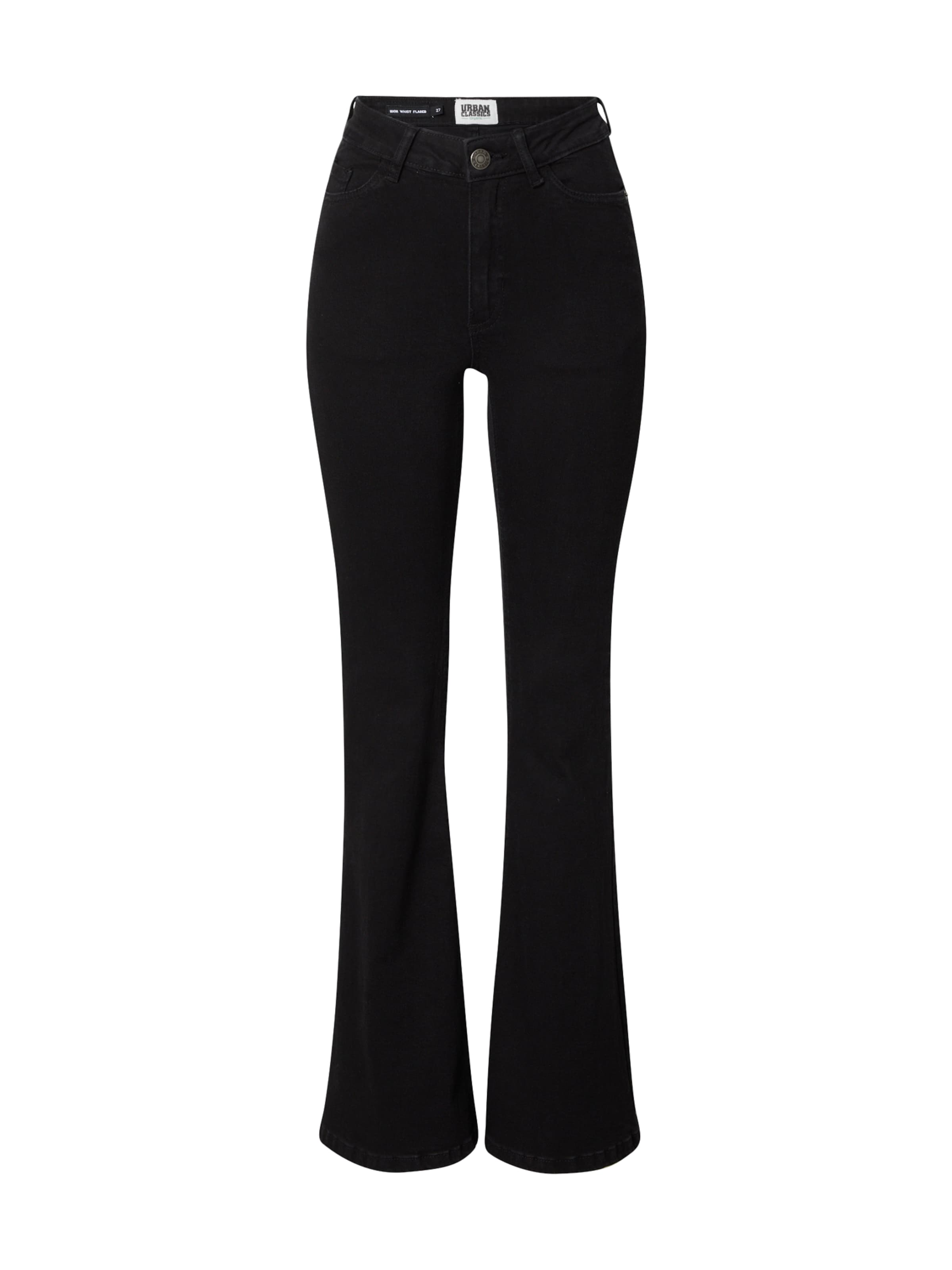 Urban Classics Džíny – černá: přední strana