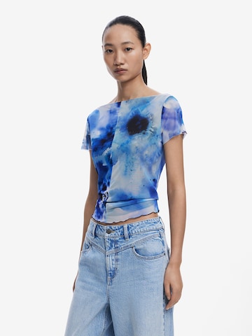 Desigual Футболка в Синий: спереди