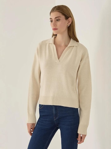 Pull-over Hiccup en beige