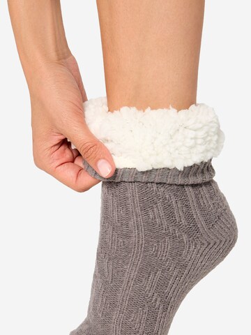 Nur Die Sokken ' Flausch Socken ' in Grijs