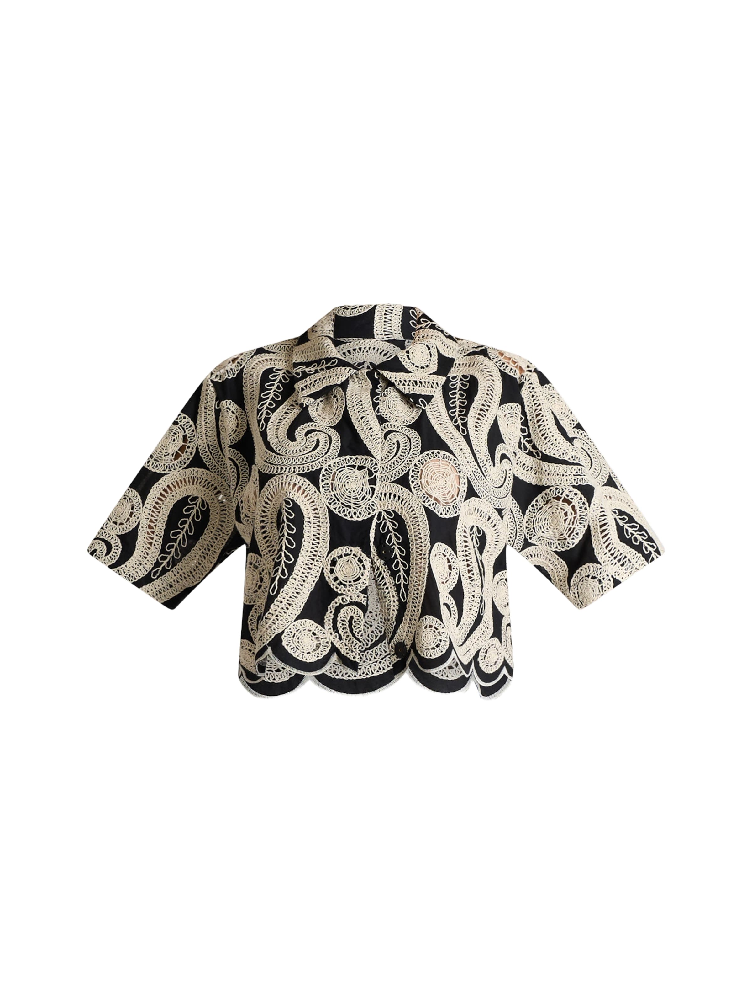 Jijil Shirt in Black: front