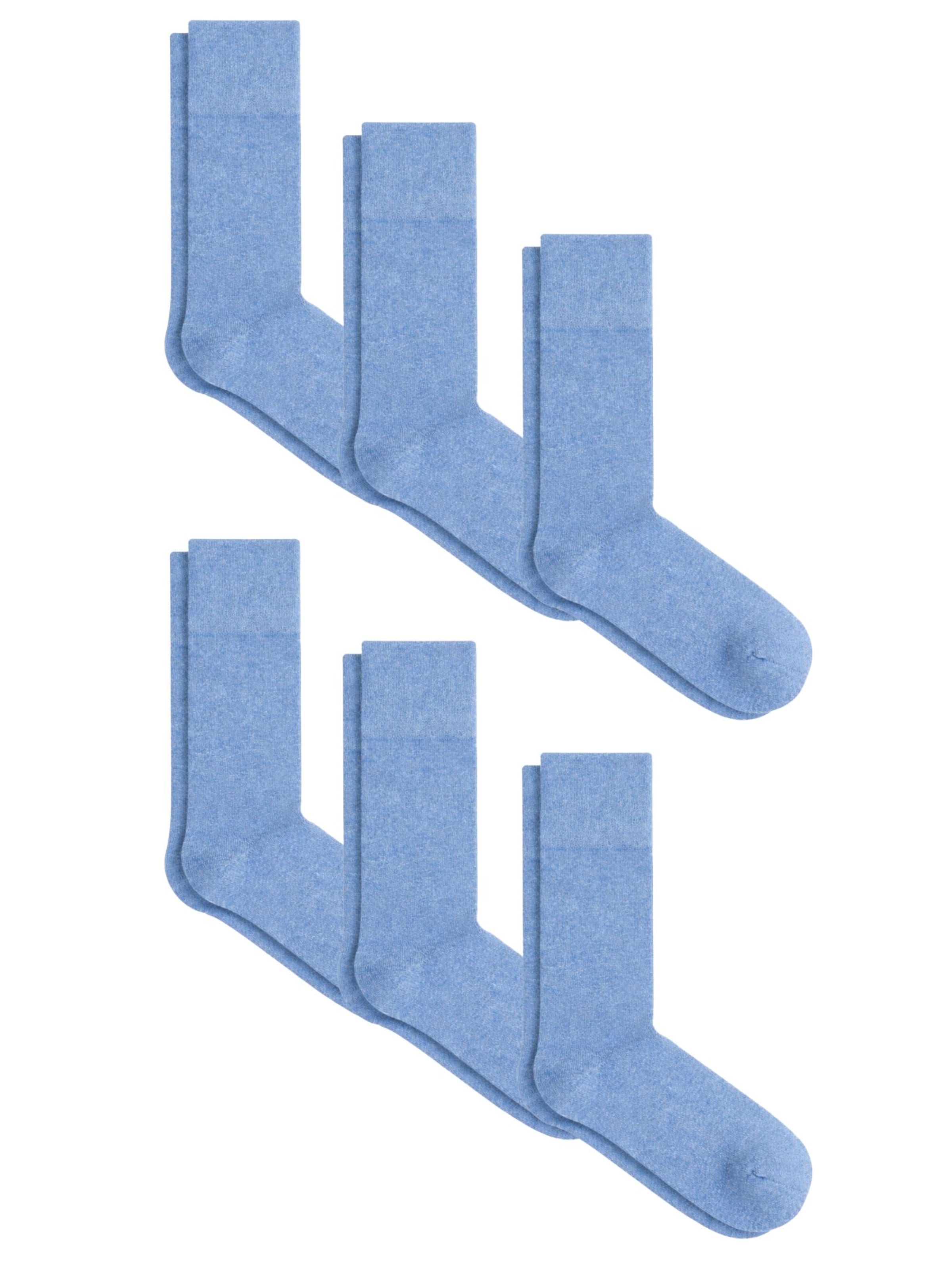 Albero Natur Socks 'Kuschelige Frotteesocken aus Bio-Baumwolle – 6er-Pack' in Blue: front