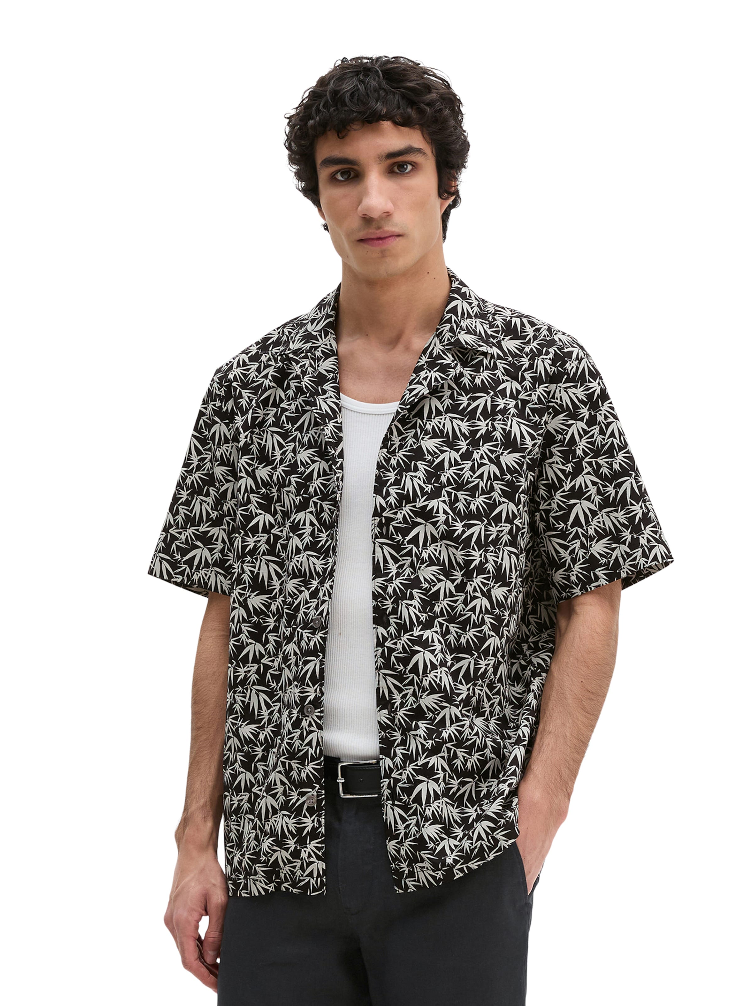 Marc O'Polo Regular fit Srajca | črna barva: sprednja stran