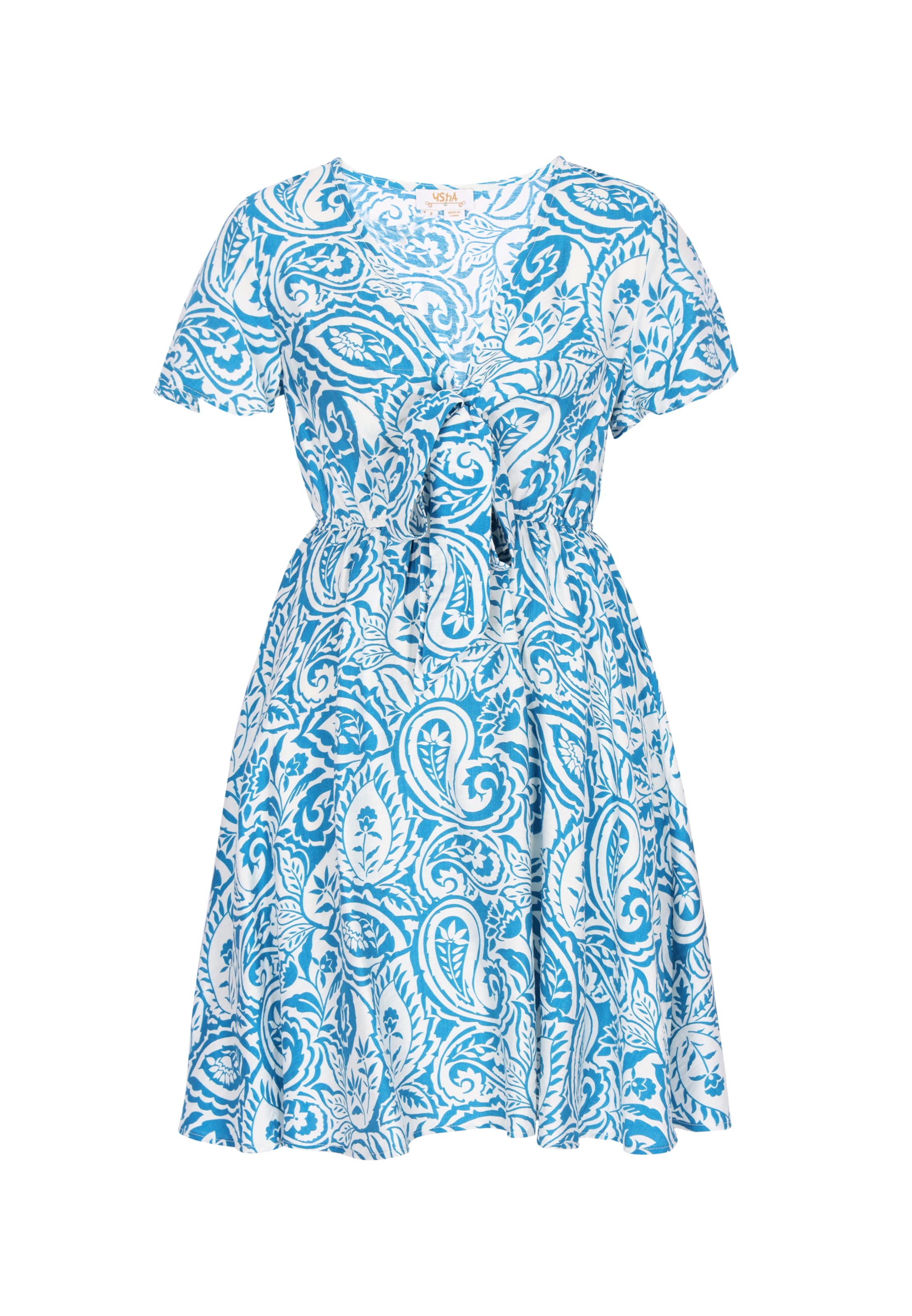 Robe usha FESTIVAL en bleu : devant