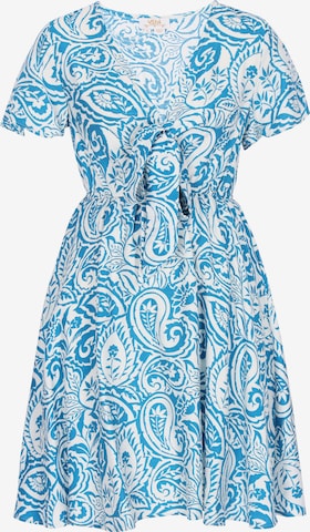 Robe usha FESTIVAL en bleu : devant