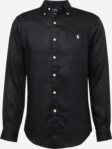 Coupe regular Chemise Polo Ralph Lauren en noir : devant