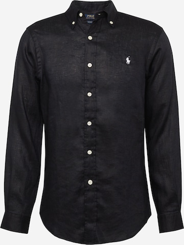 Polo Ralph Lauren Button Up Shirt in Black: front