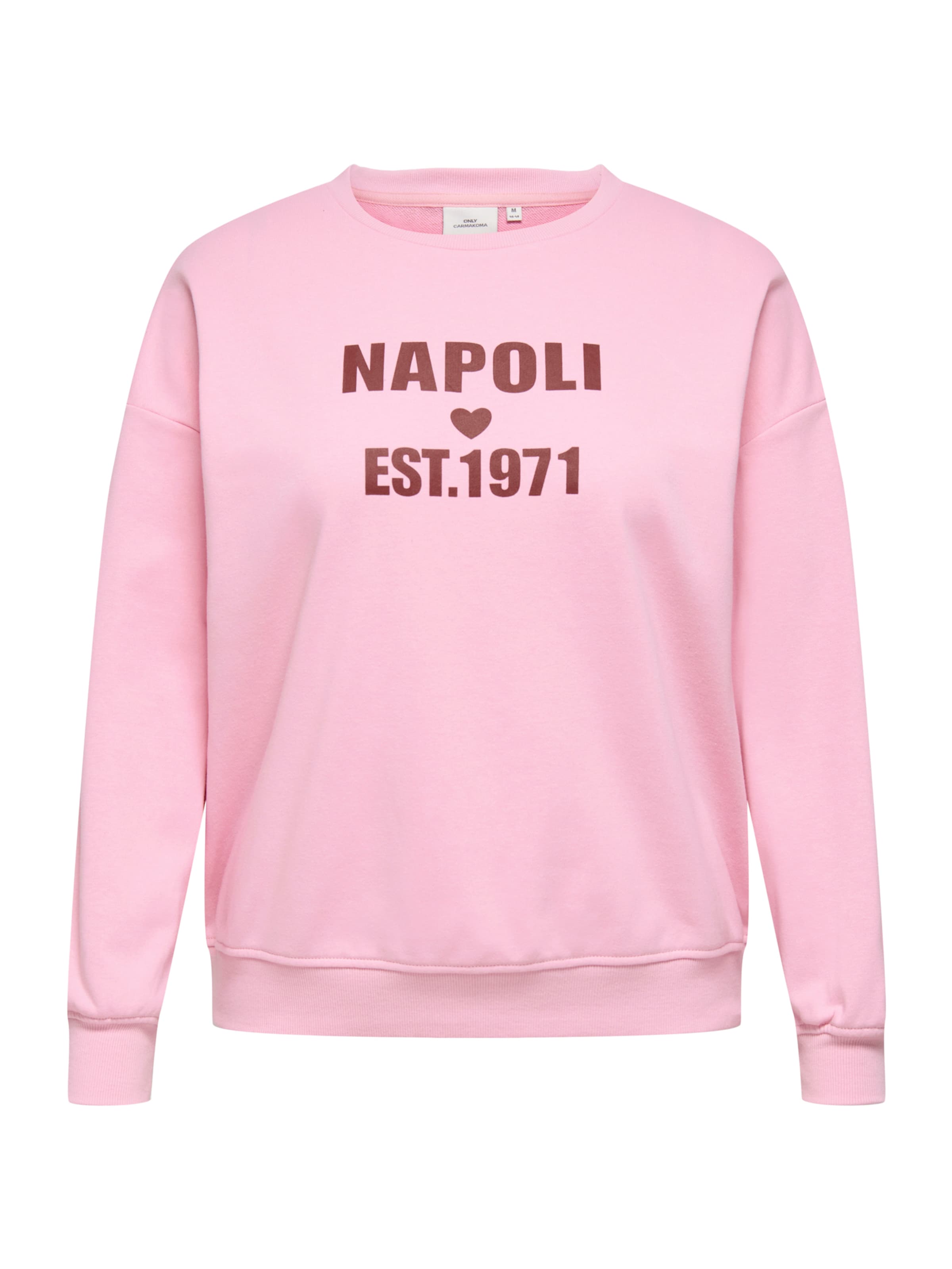 ONLY Carmakoma Свитшот 'CARSilda' в Ярко-розовый: спереди