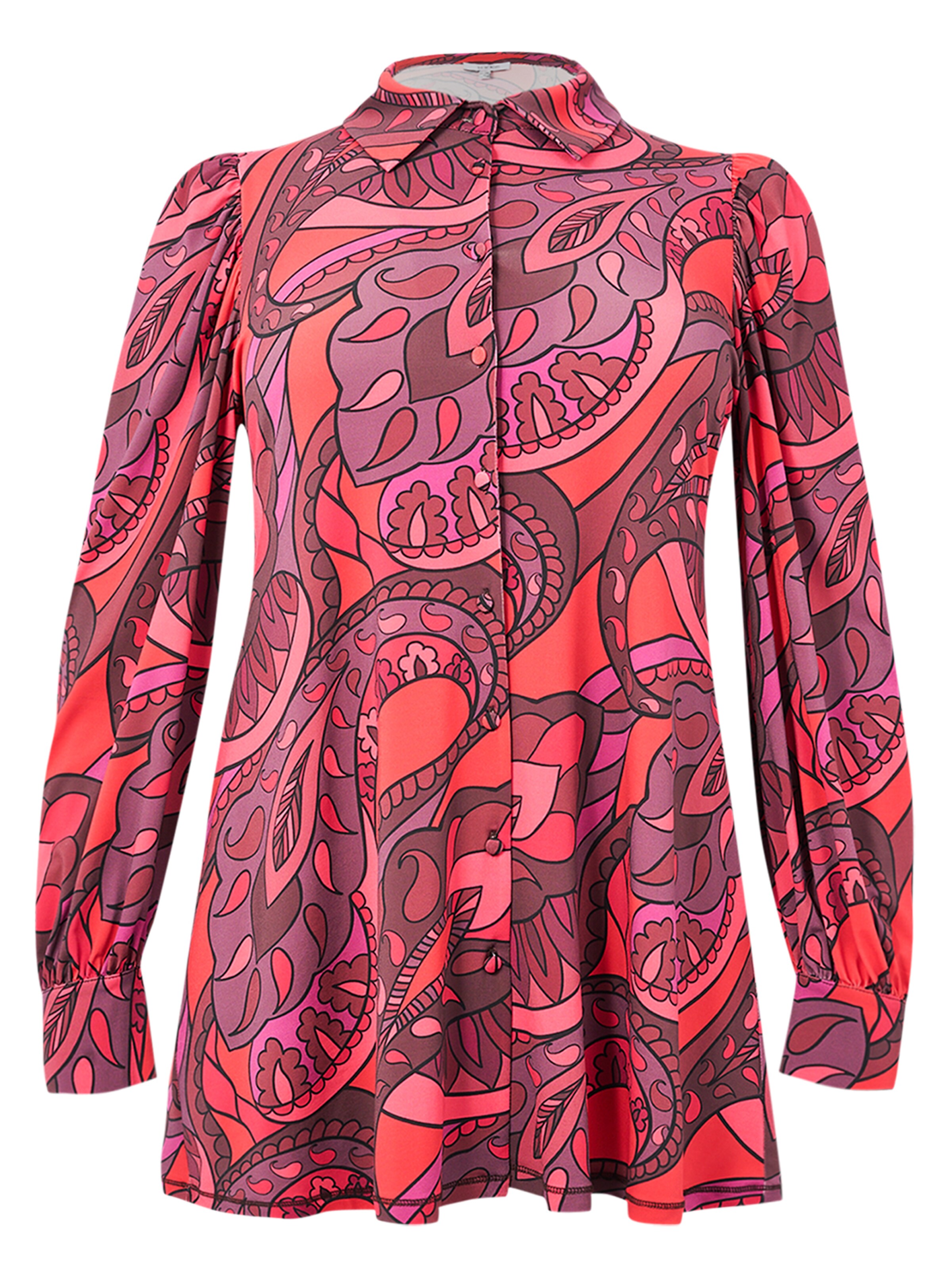 YOEK Blouse in Rood: voorkant