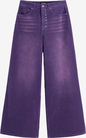 Desigual Wide Leg Housut värissä lila: etupuoli