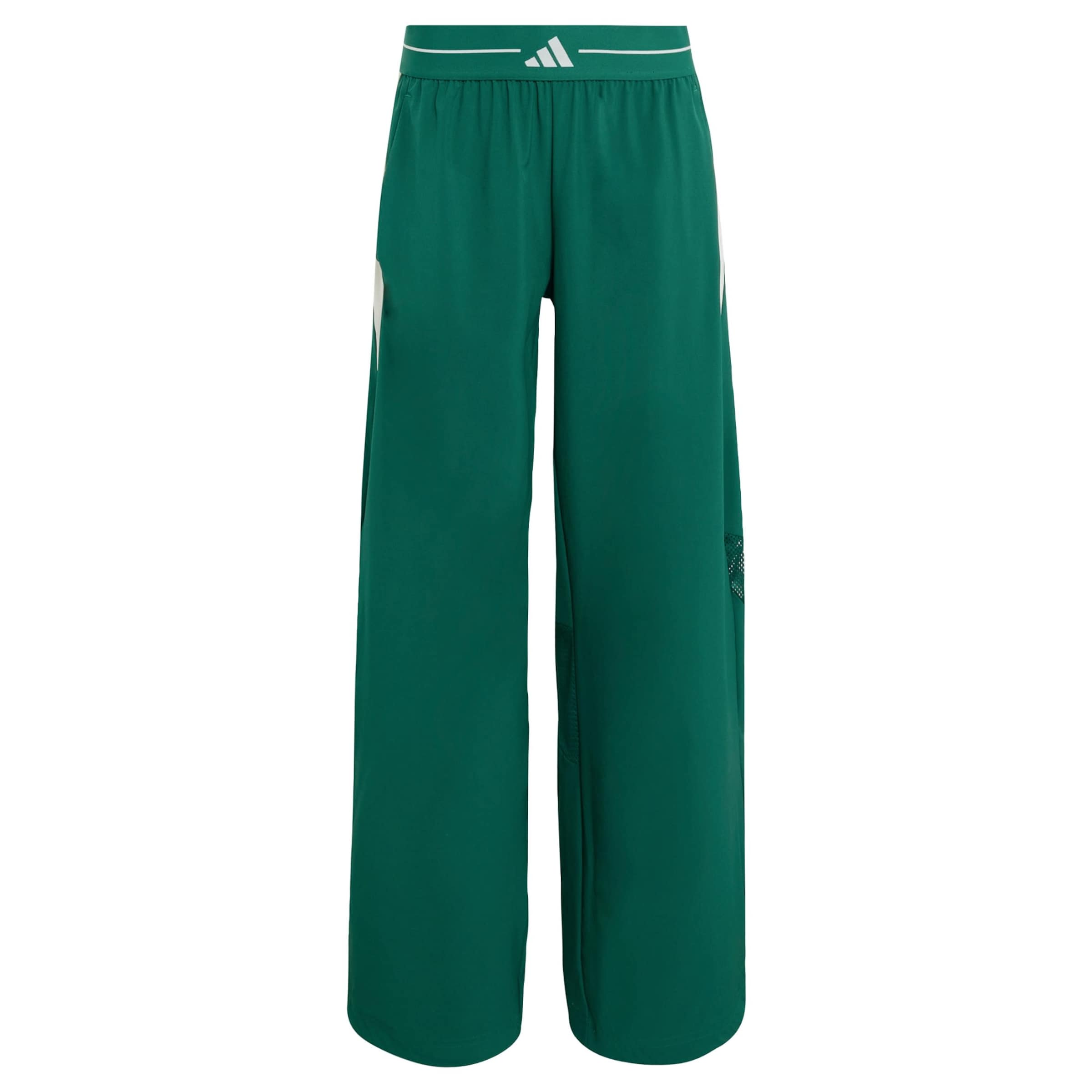ADIDAS PERFORMANCE Wide leg Παντελόνι φόρμας σε πράσινο: μπροστά