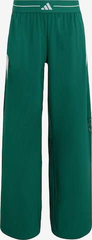 ADIDAS PERFORMANCE Wide leg Παντελόνι φόρμας σε πράσινο: μπροστά