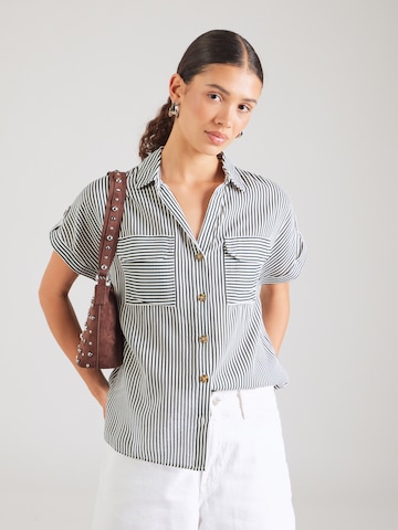 VERO MODA Blouse 'VMBUMPY' in Groen: voorkant