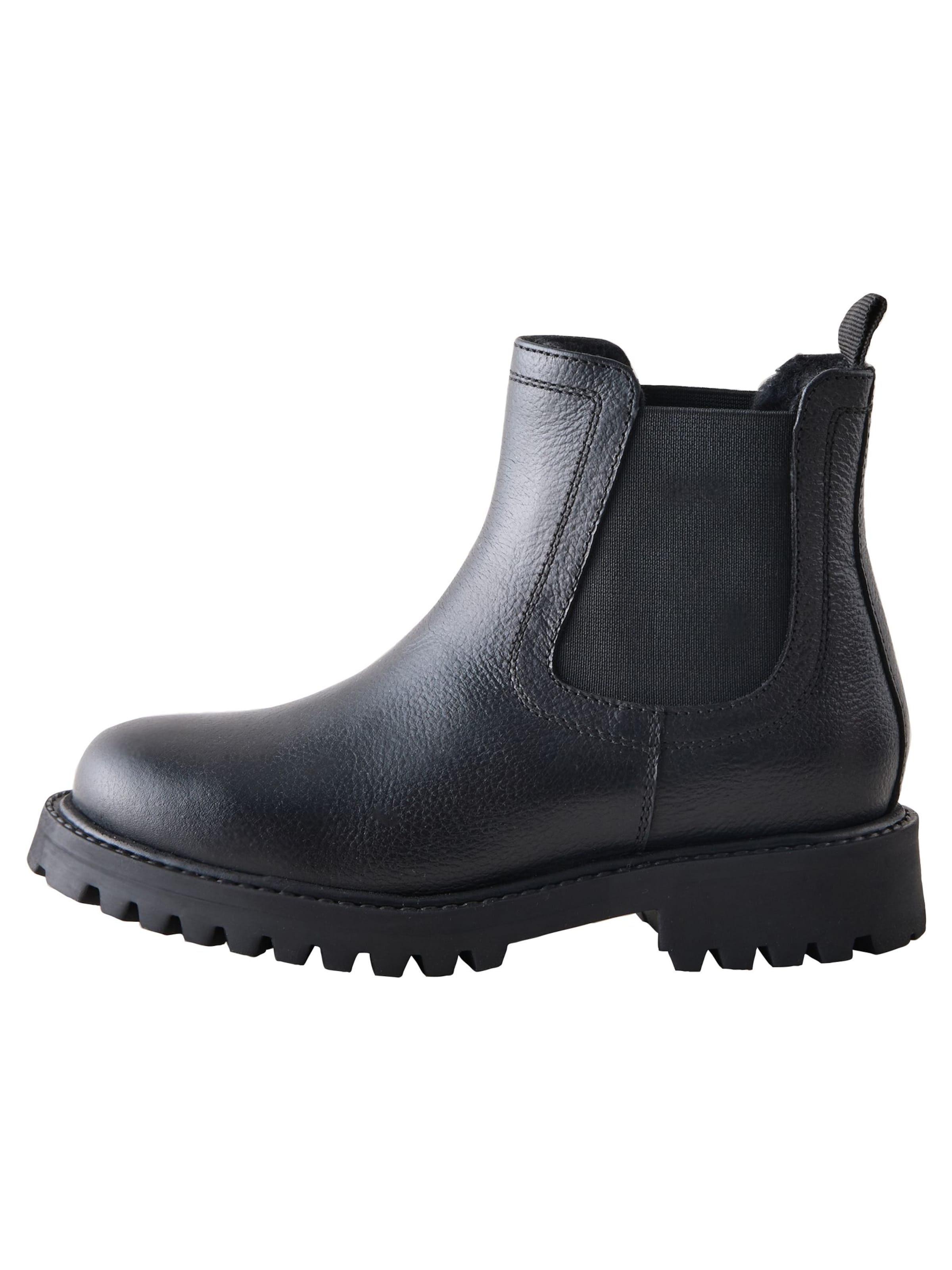 Next Škornji | črna barva: sprednja stran