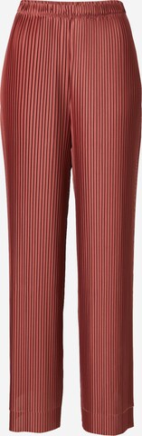 Wide Leg Pantalon 'Juliane' ABOUT YOU en rouge : devant