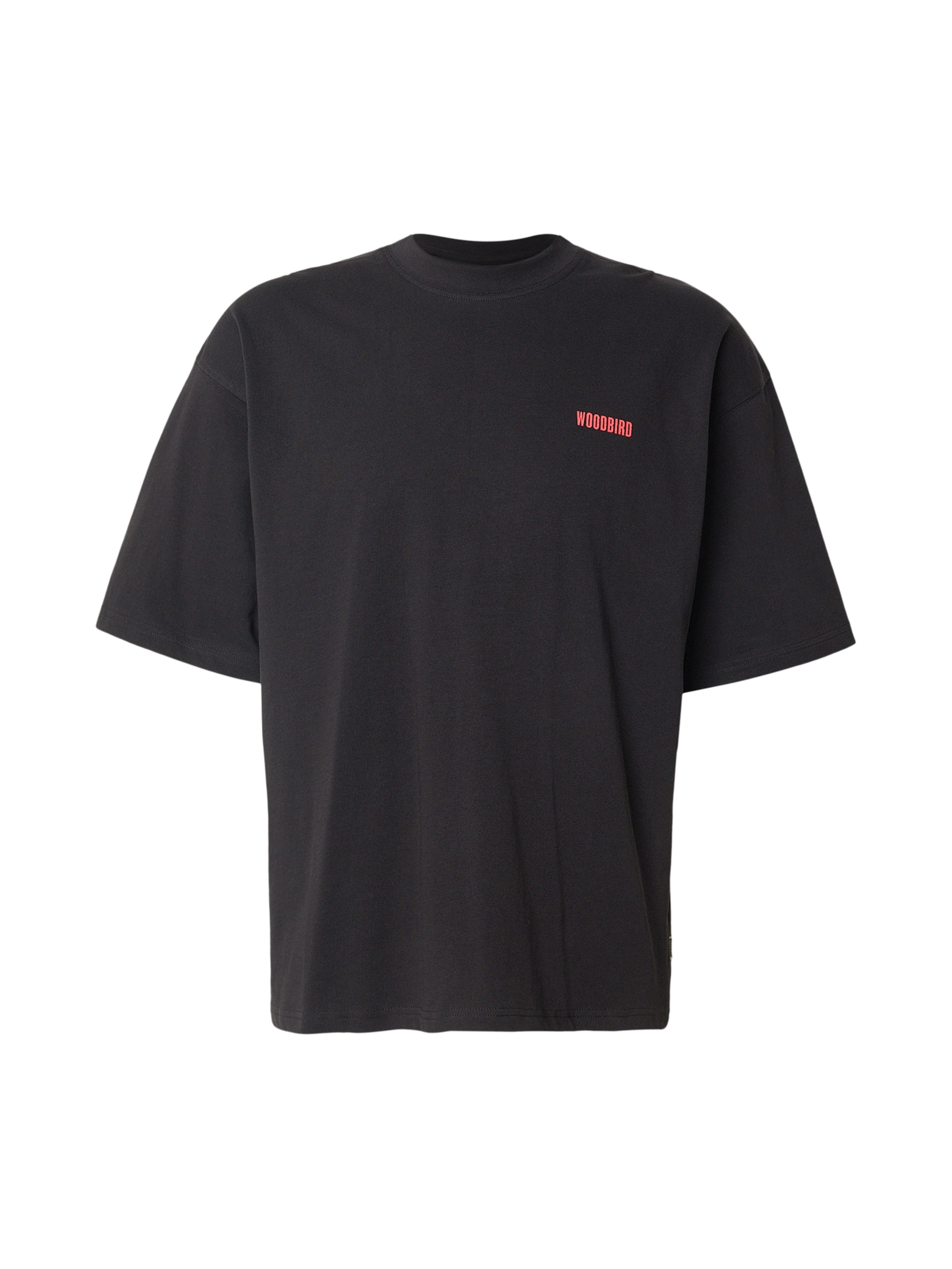 melns Woodbird T-Krekls 'Beam Sushi': no priekšpuses