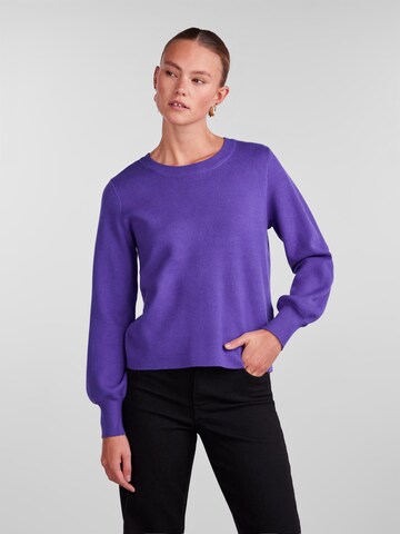 PIECES Sweter 'Jenna' w kolorze fioletowy: przód