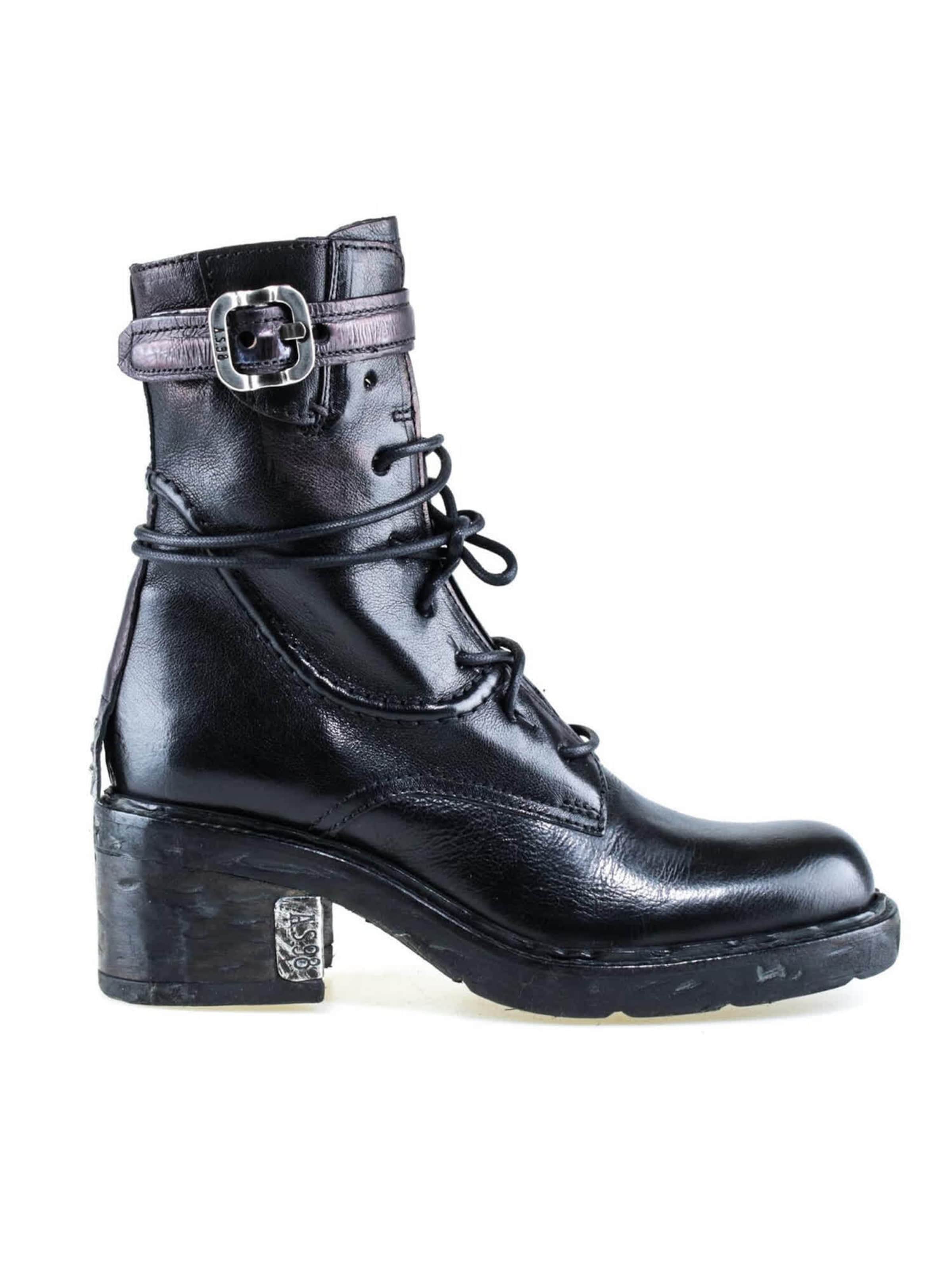 Stivaletto stringato 'Solace' di A.S.98 in nero: frontale