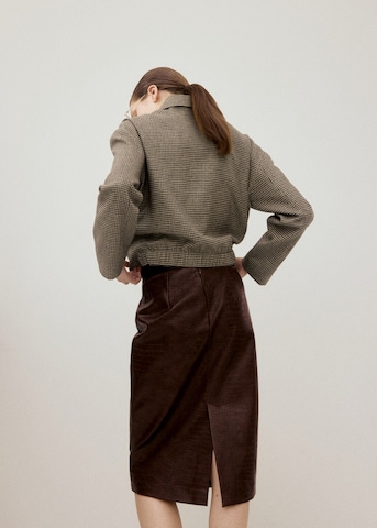 MANGO Skirt in Brown