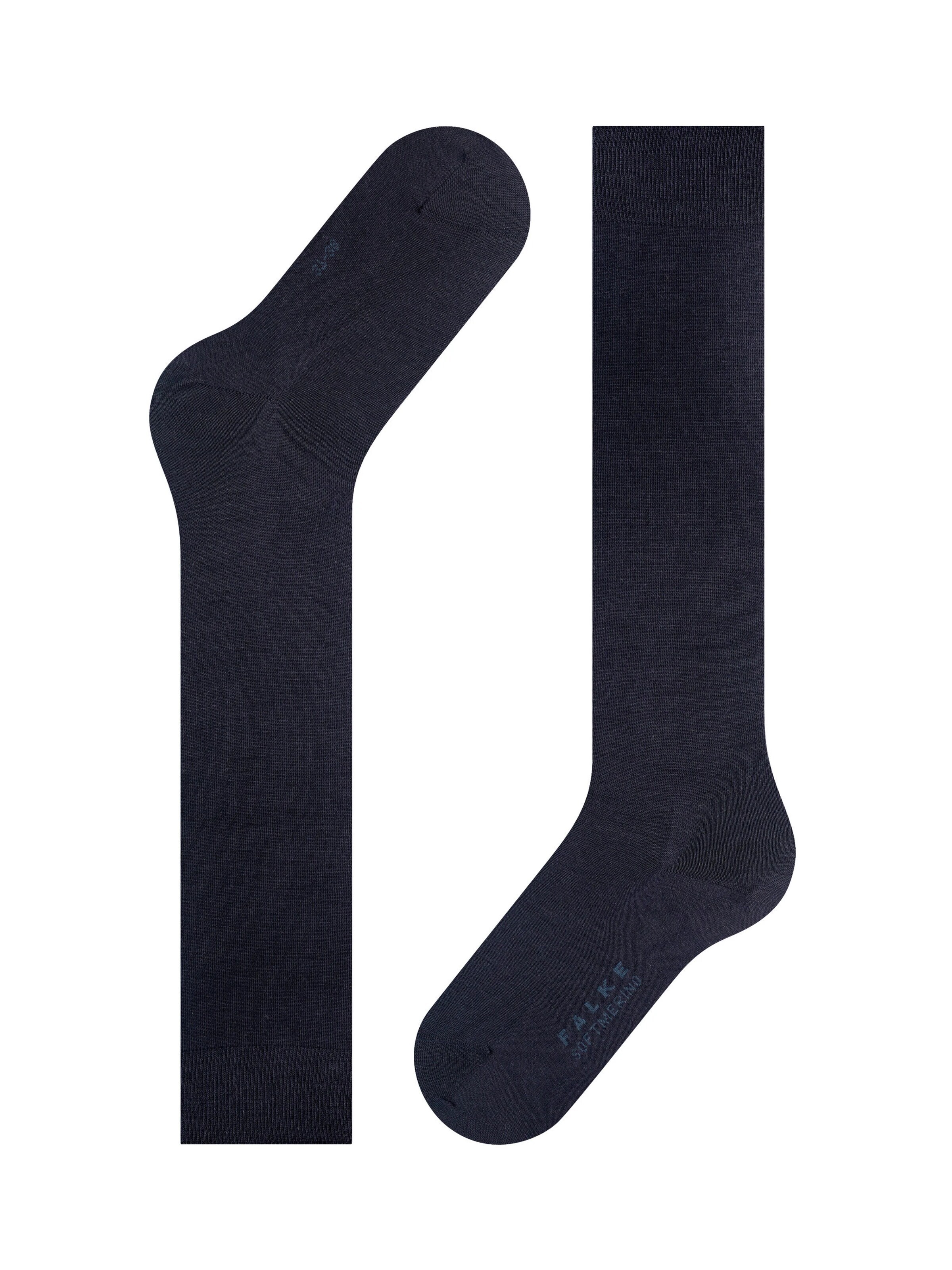 FALKE Knee High Socks 'Softmerino' in Blue