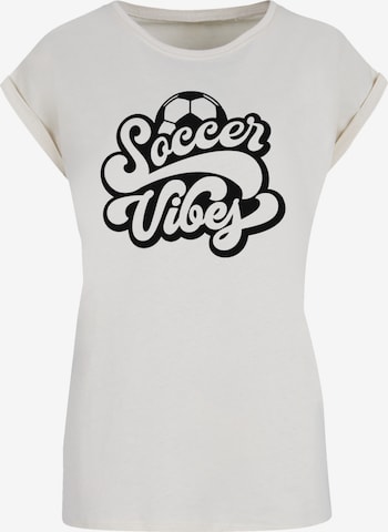 T-shirt F4NT4STIC en beige : devant