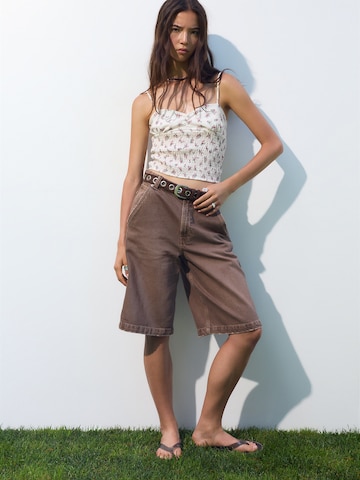 Top di Pull&Bear in bianco: frontale
