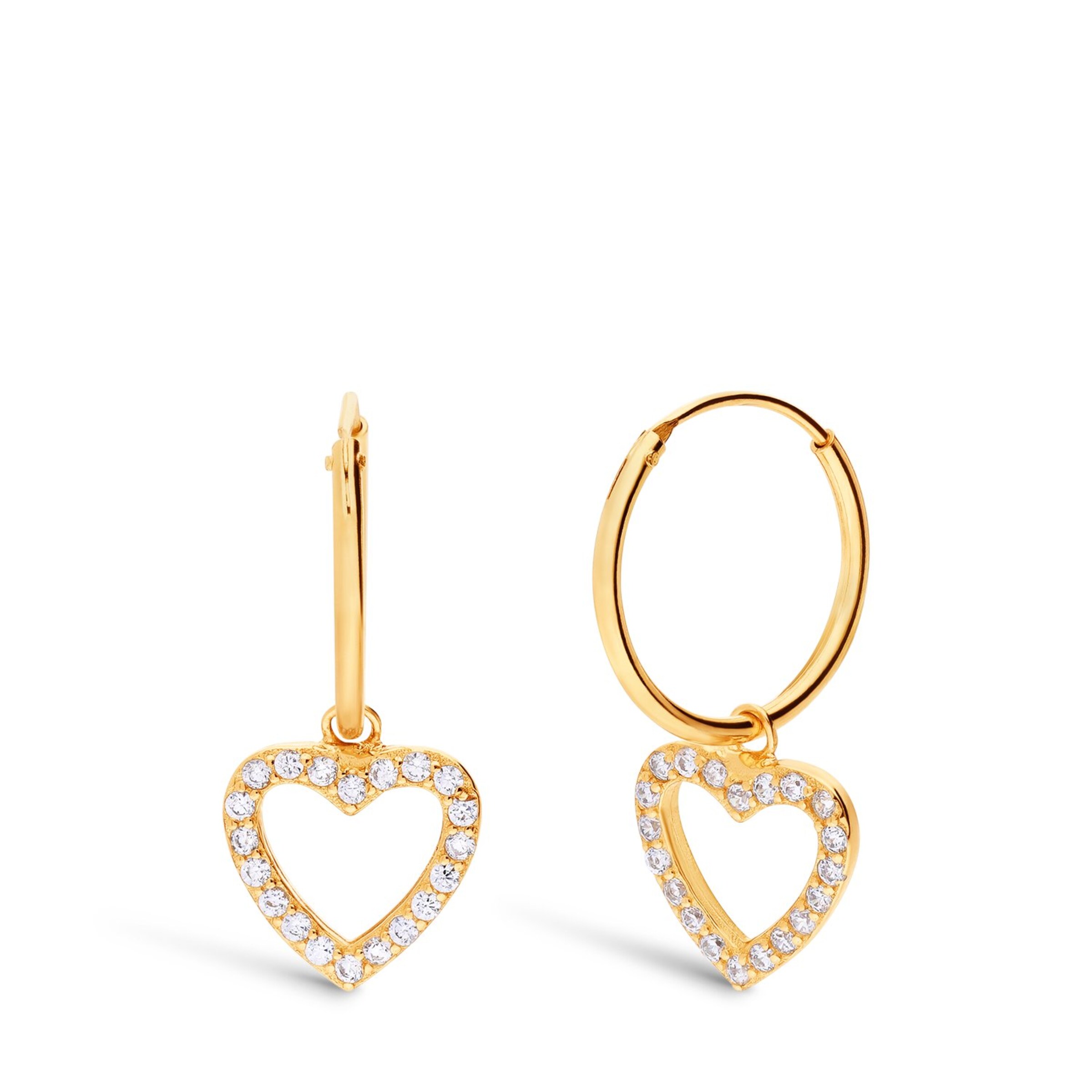 Lucardi Oorbellen in Goud: voorkant