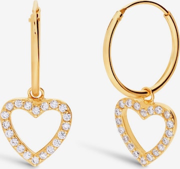 Lucardi Earrings in Gold: front