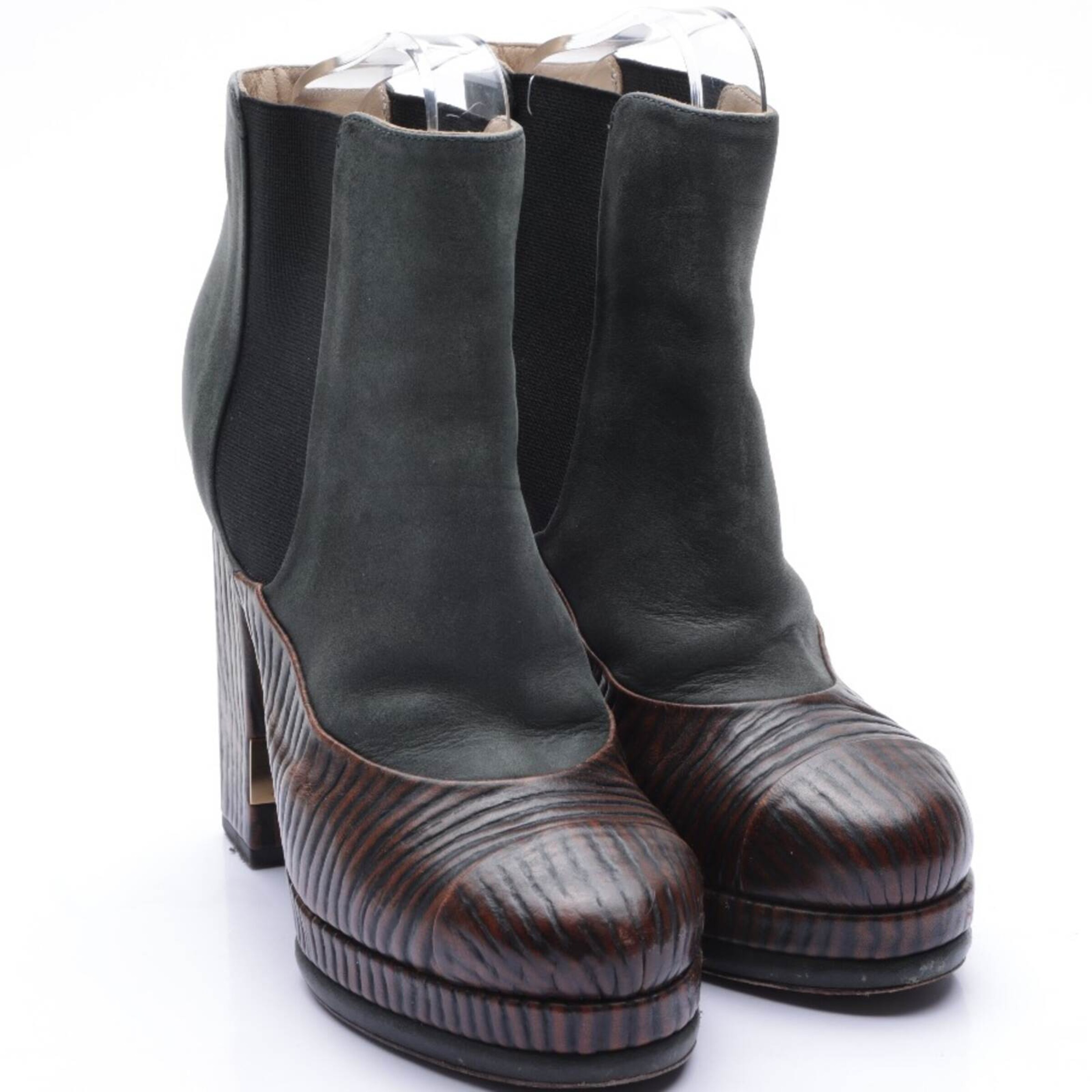 CHANEL Dress Boots in 37,5 in Mixed colors: front