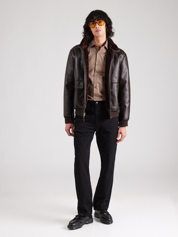 Coupe regular Chemise 'JPRBLAPARKER' Jack & Jones Premium en marron