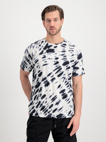 ALPHA INDUSTRIES T-shirt i vit: framsida