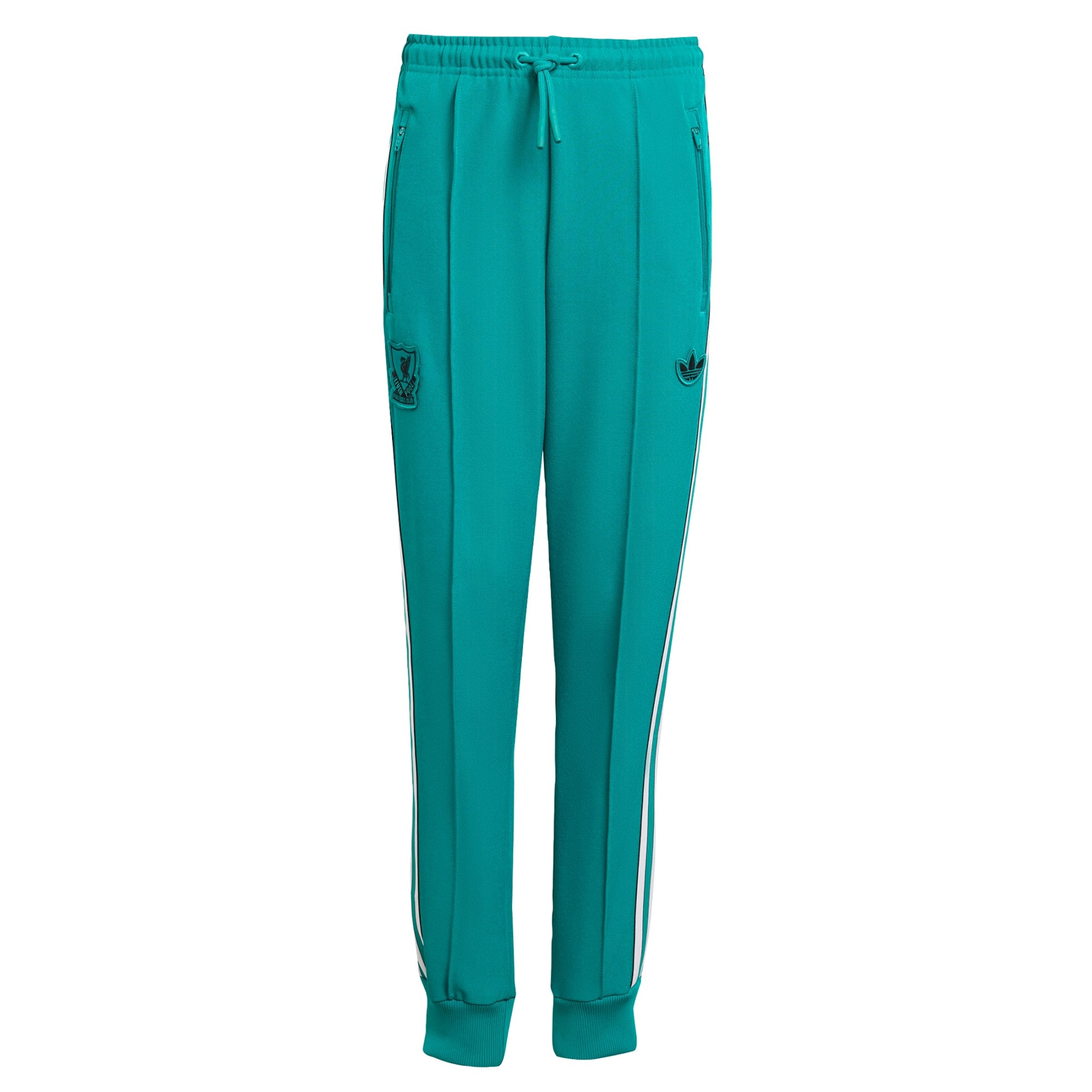ADIDAS ORIGINALS Slim fit Pants 'FC Liverpool' in Green: front