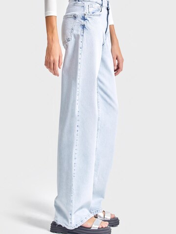 IT'S BASIC Regular Jeans 'Straight High Rise Jeans' in Blauw