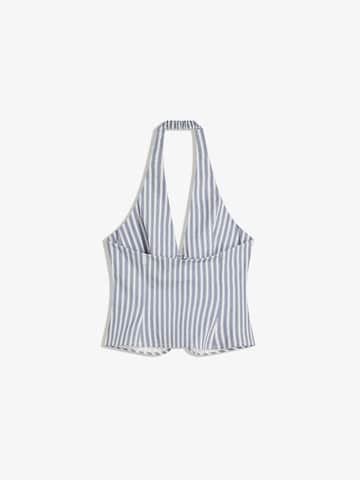 Top di Bershka in blu