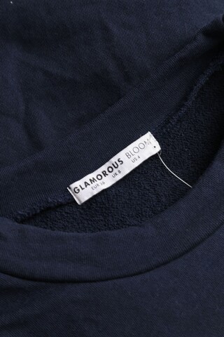 GLAMOROUS Sweatshirt & Zip-Up Hoodie in XS in Blue