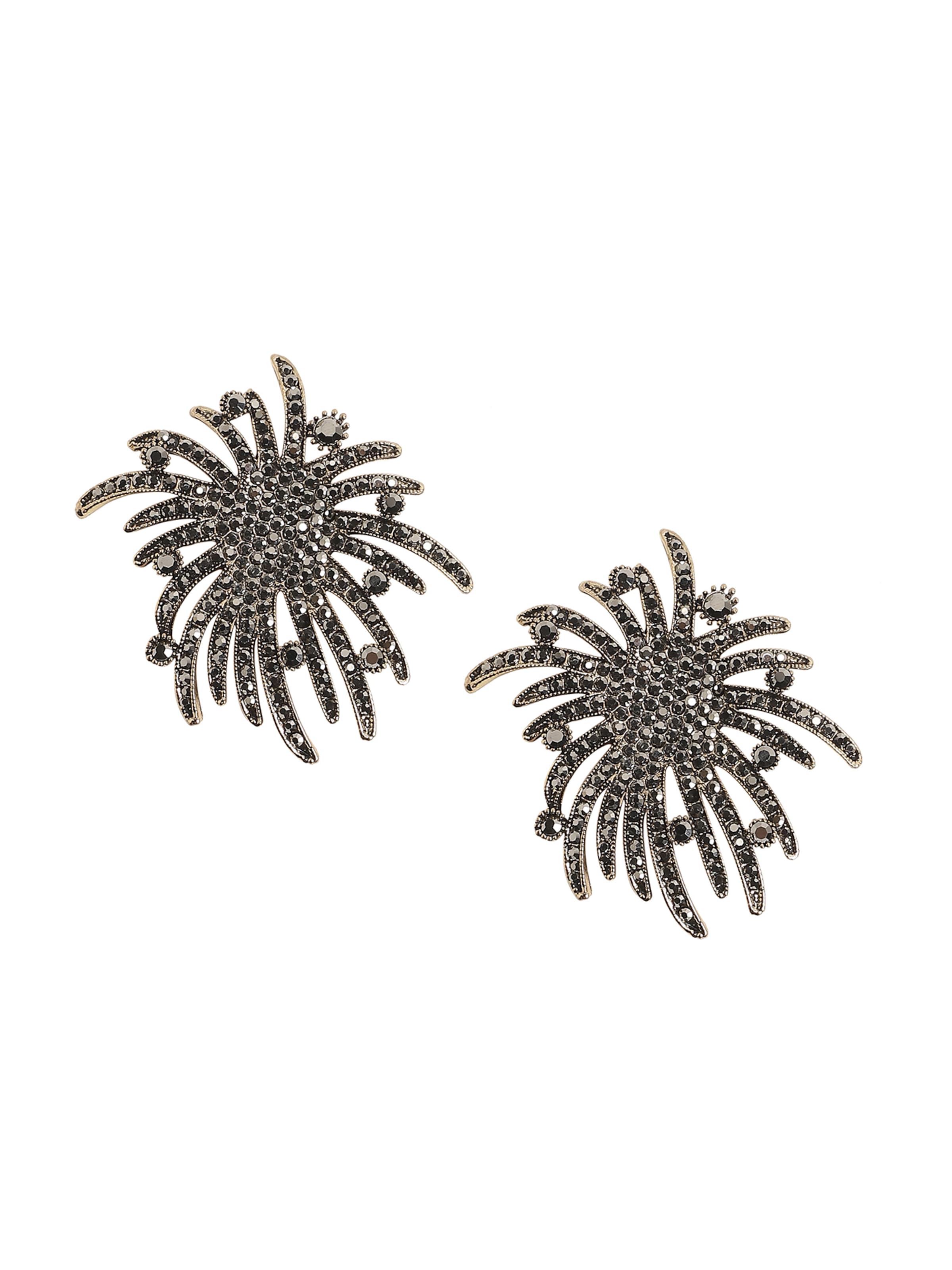 Boucles d'oreilles ' Leena ' SOHI en argent : devant