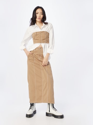 Nasty Gal Skirt in Beige