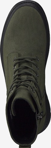 TAMARIS Lace-Up Ankle Boots in Green