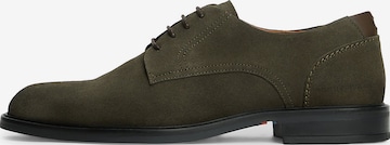 TOMMY HILFIGER Veterschoen in Groen: voorkant