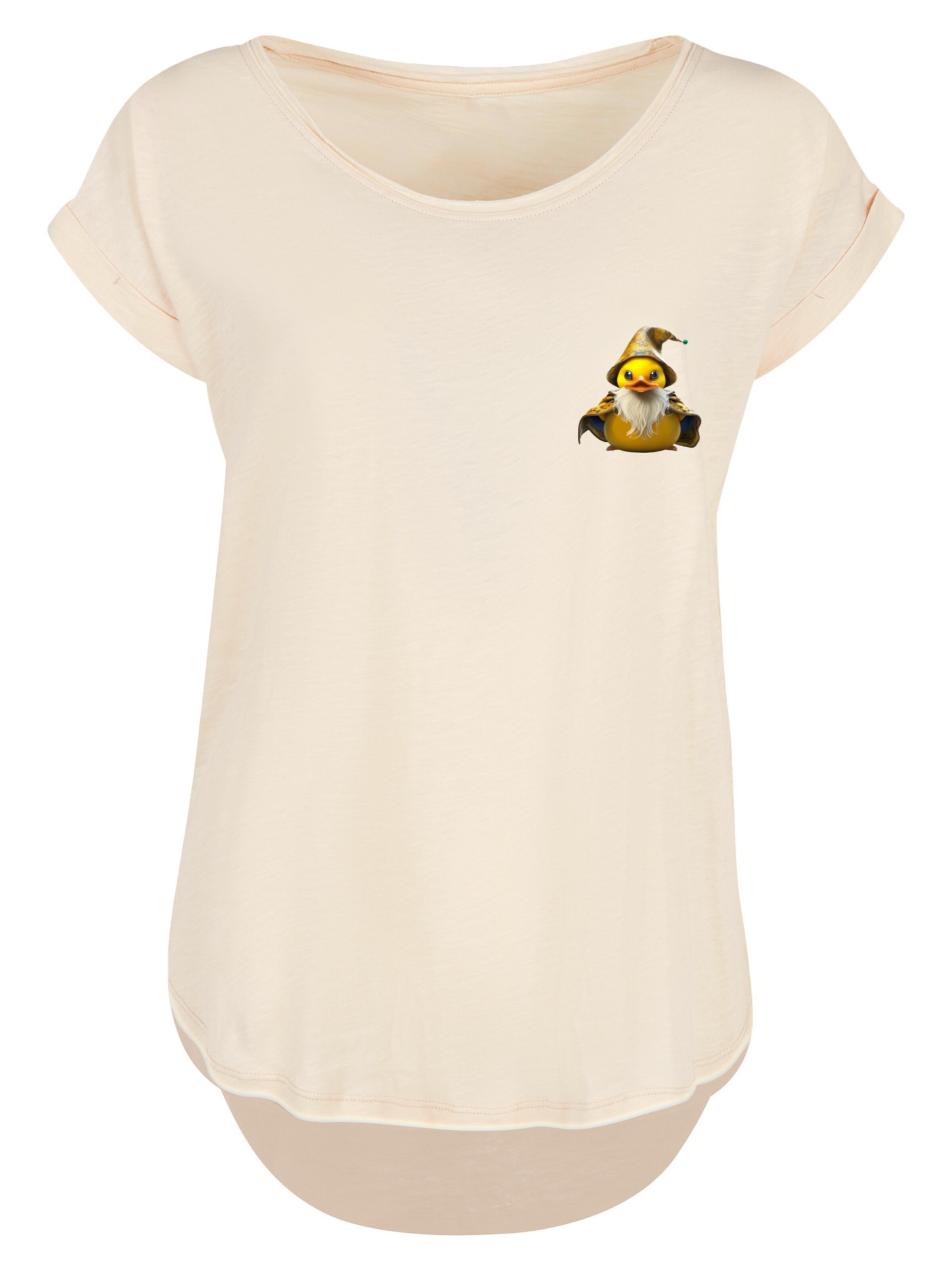 T-shirt 'Rubber Duck Wizard' F4NT4STIC en beige : devant