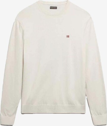 NAPAPIJRI Sweatshirt 'Dekatur 5' in Wit: voorkant