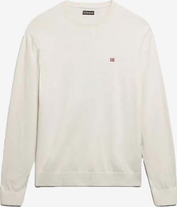 NAPAPIJRI Sweatshirt 'Dekatur 5' in Wit: voorkant