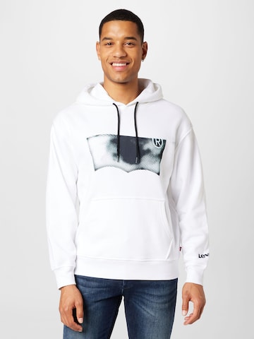 LEVI'S ® Regular Fit Sweatshirt 'Relaxed Graphic Hoodie' in Weiß: Vorderseite