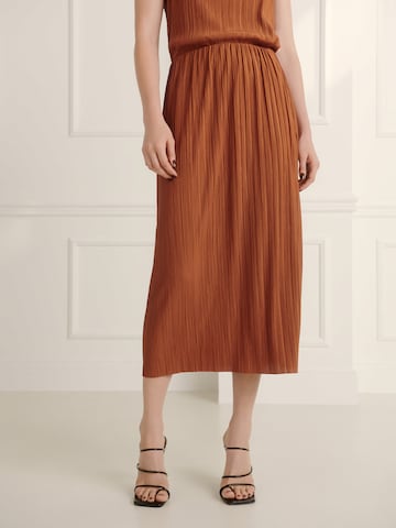 Guido Maria Kretschmer Women Skirt 'Nanni' in Brown: front